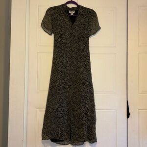 Robbie Bee Petite Black & Brown Maxi dress